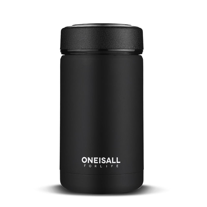 ONE IS ALL Men Gift Bottles 400ml Insulated Cup 304 Stainless Steel Mug Water Bottle Vacuum Flask Coffee Wine Mug - One Red Hill